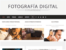 Tablet Screenshot of fotoaprendiz.com